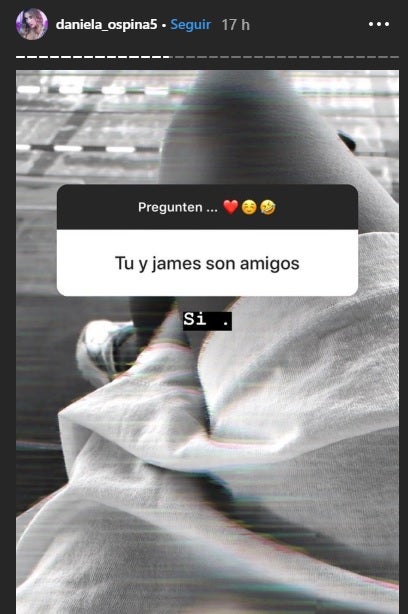 Historias de Instagram de Daniela Ospina