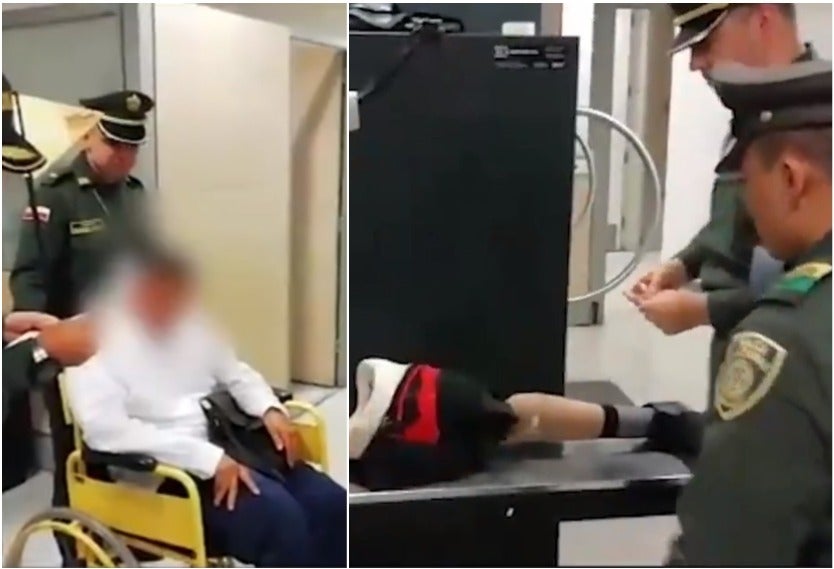 Pierna artificial rellena de coca