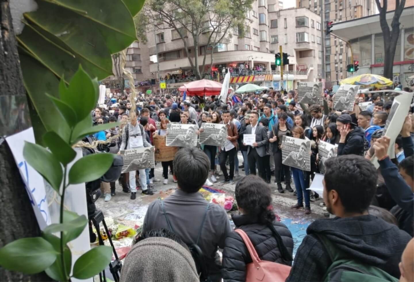 Concentración por Dilan Cruz