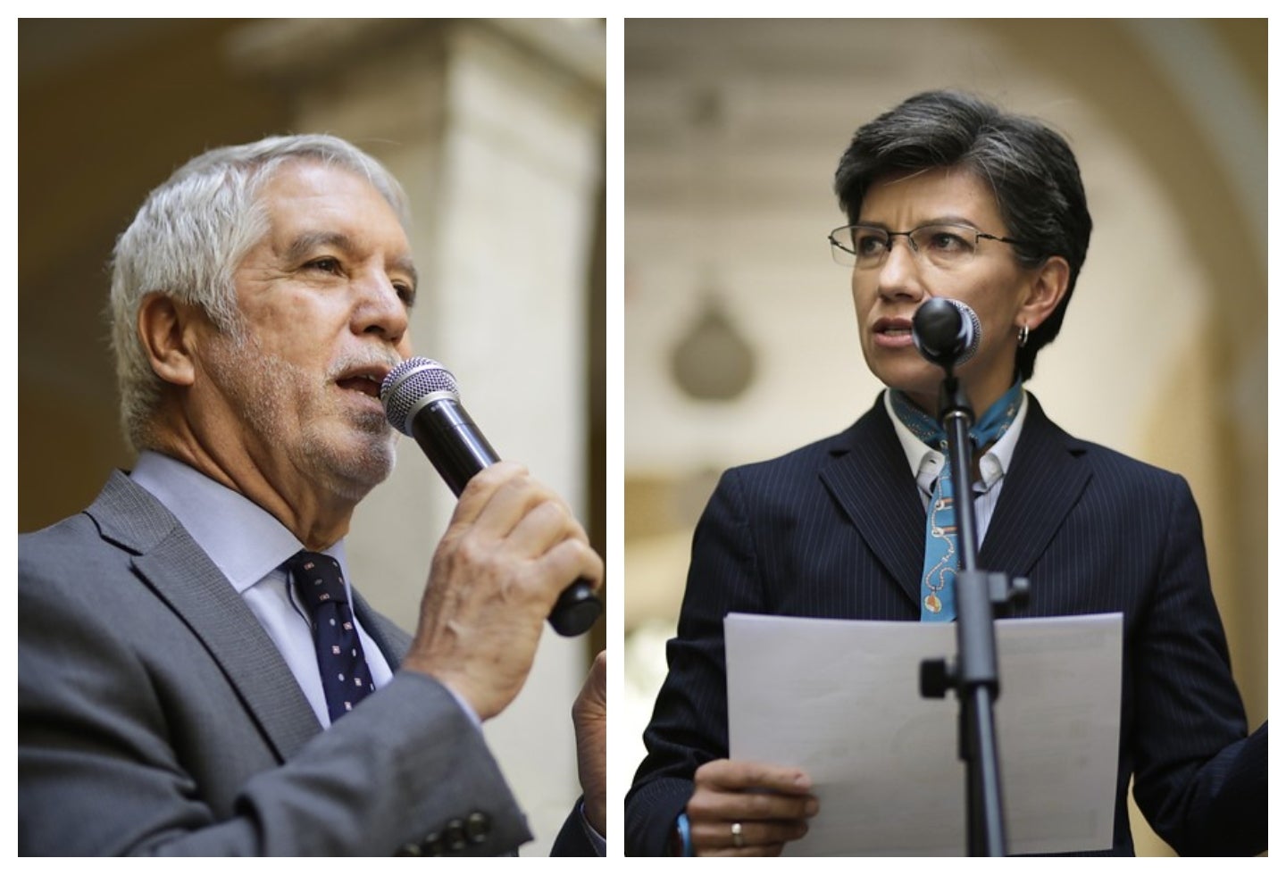 Enrique Peñalosa y Claudia López