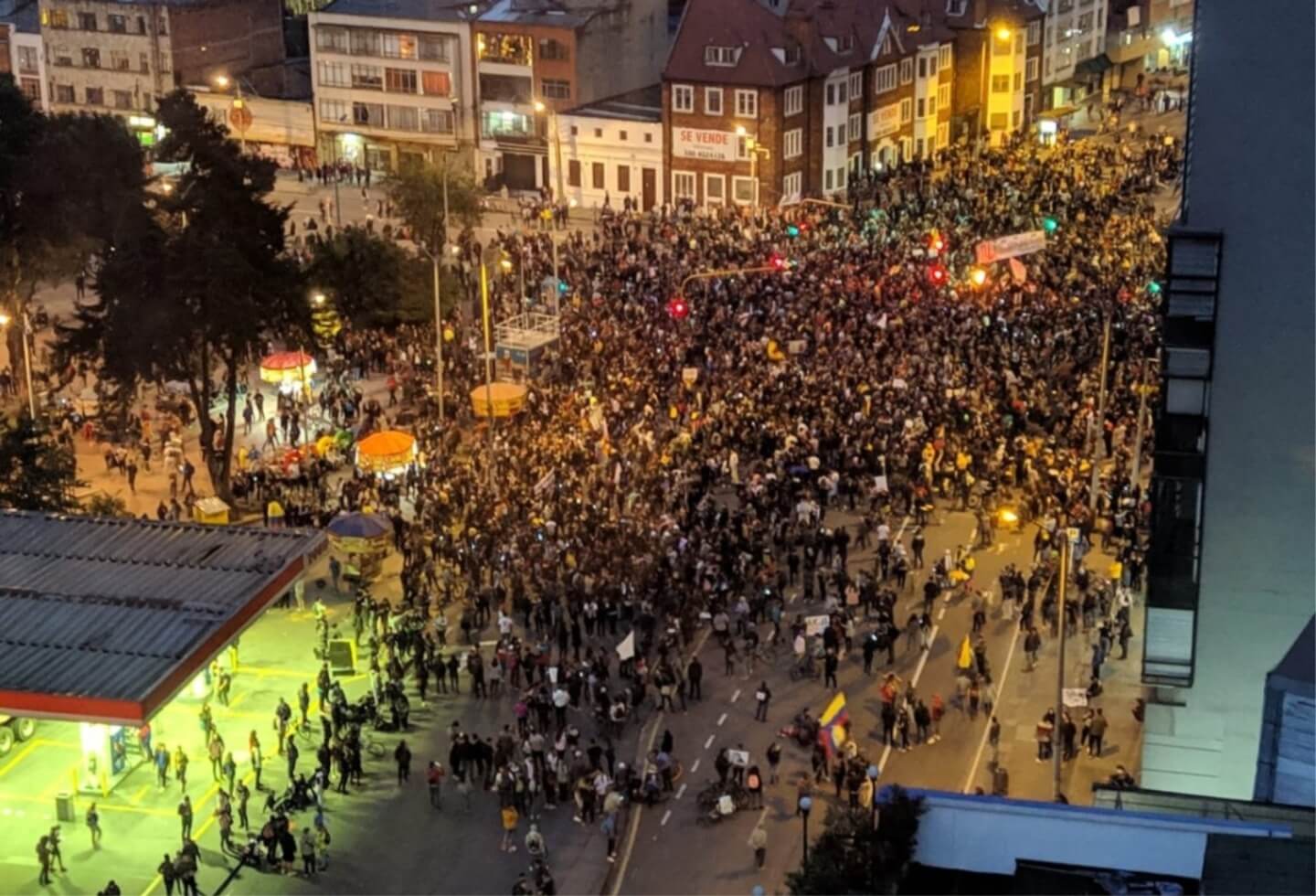 Protesta parque de los Hippies