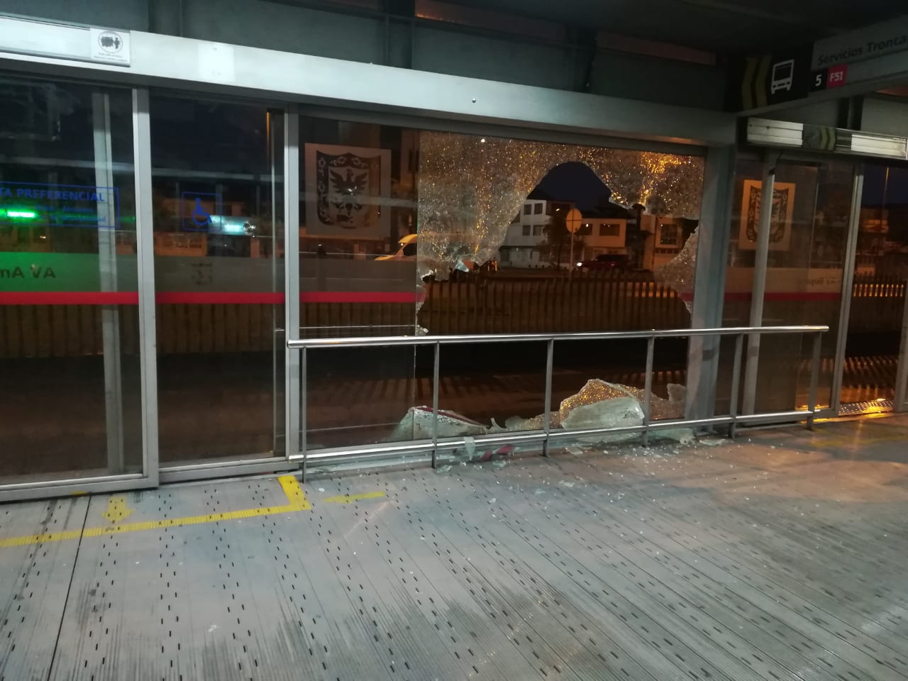 Daños en Transmilenio