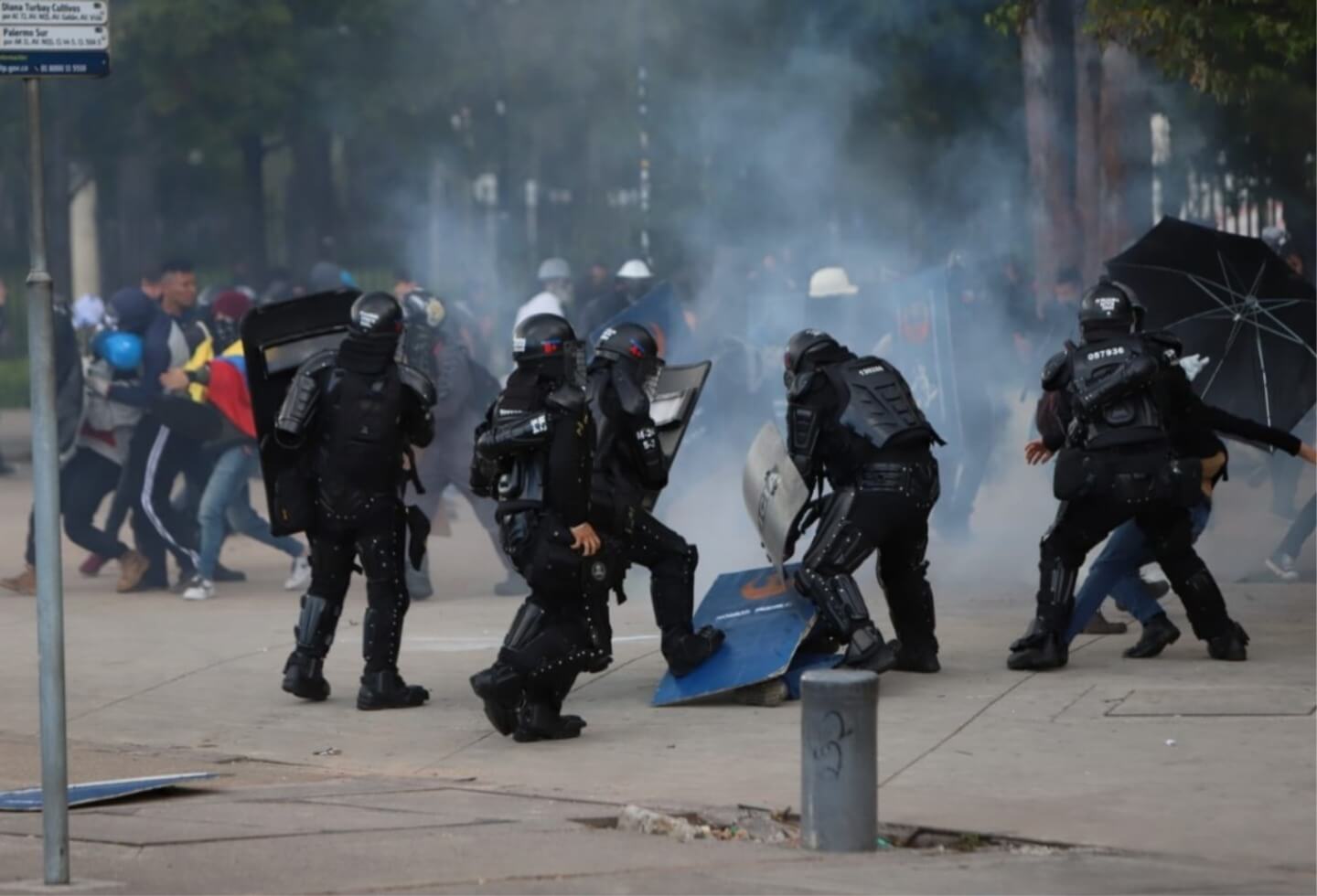 Disturbios Universidad Nacional 10 de diciembre de 2019