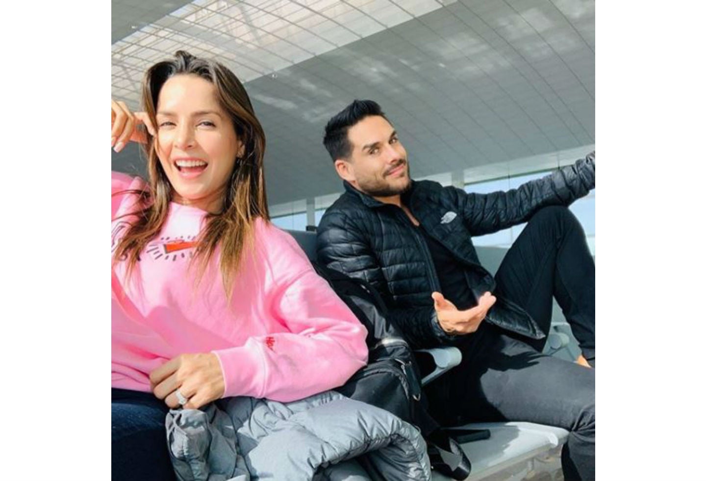 Carmen Villalobos y Sebastián Caicedo