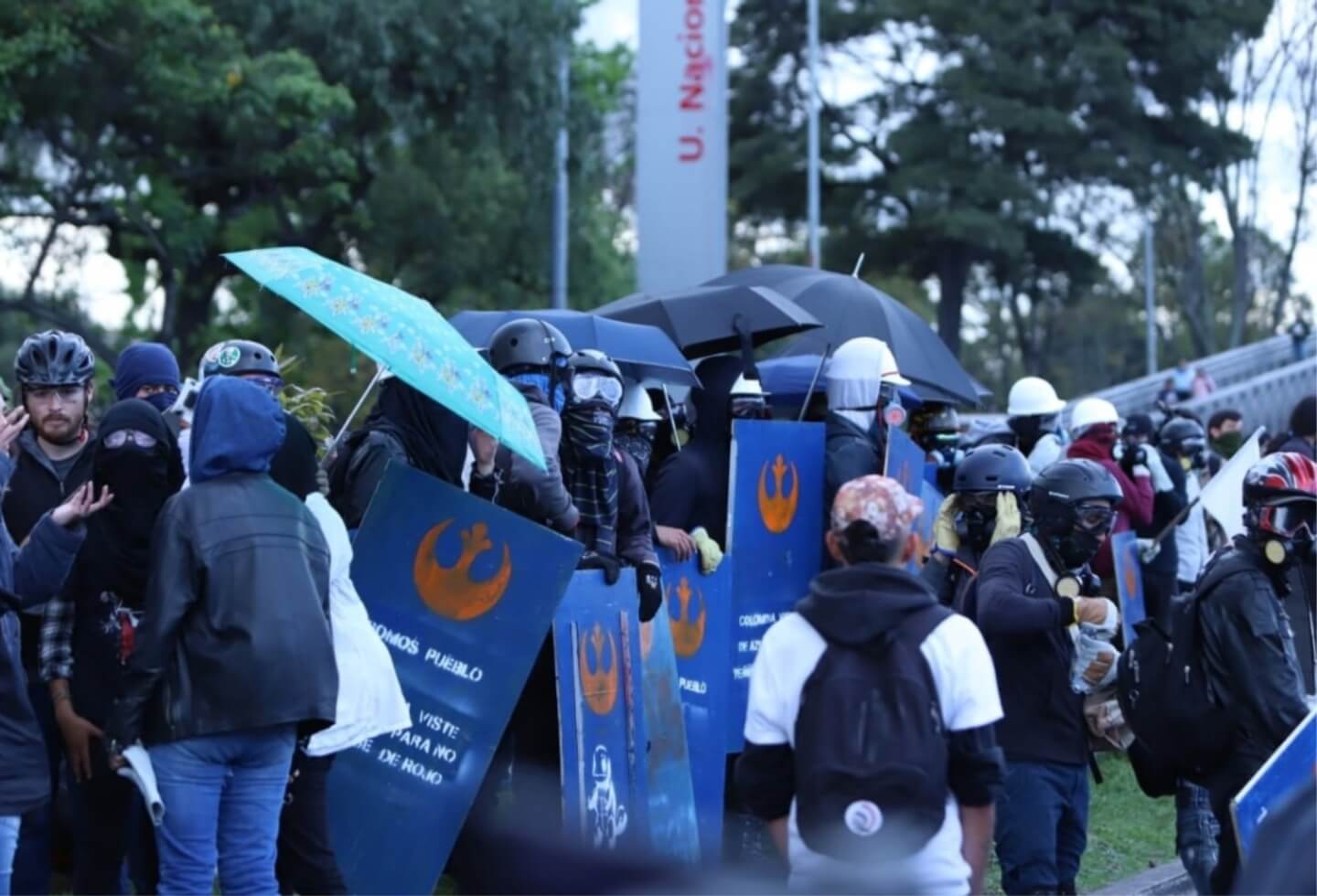 Disturbios Universidad Nacional 10 de diciembre de 2019