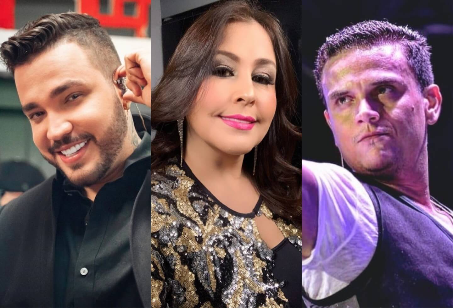 Jessi Uribe, Arelys Henao y Silvestre Dangond