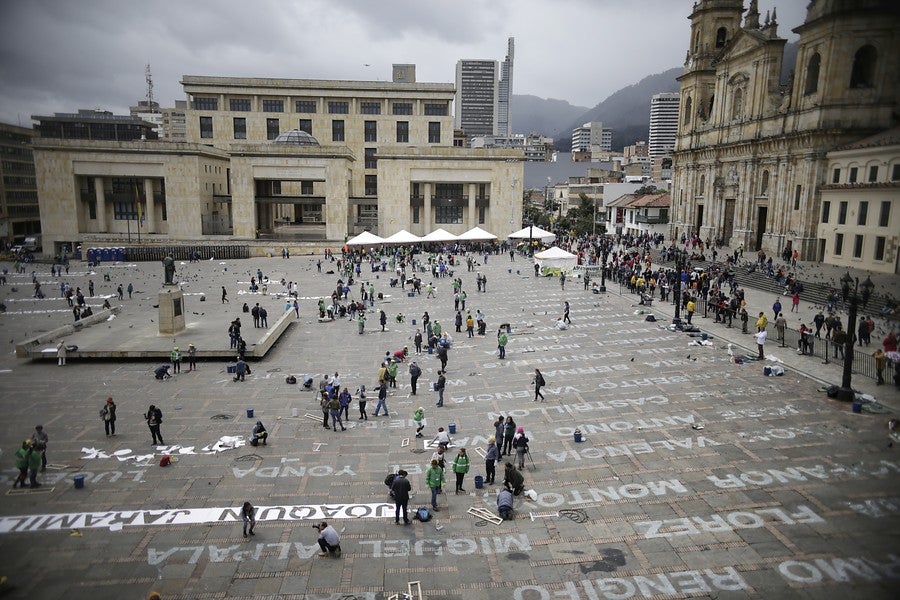 Plaza de Bolívar en Bogotá