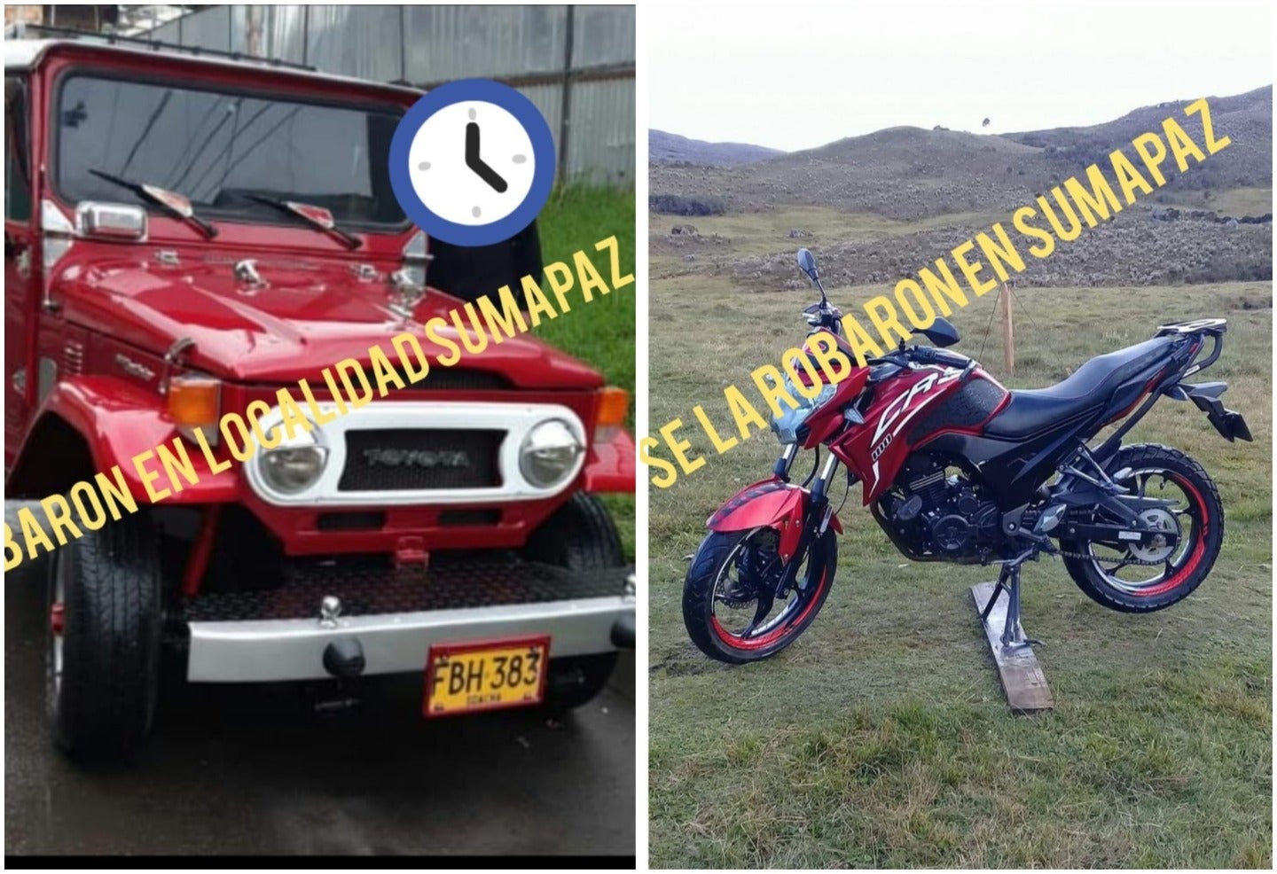 Robo en zona rural del Sumapaz