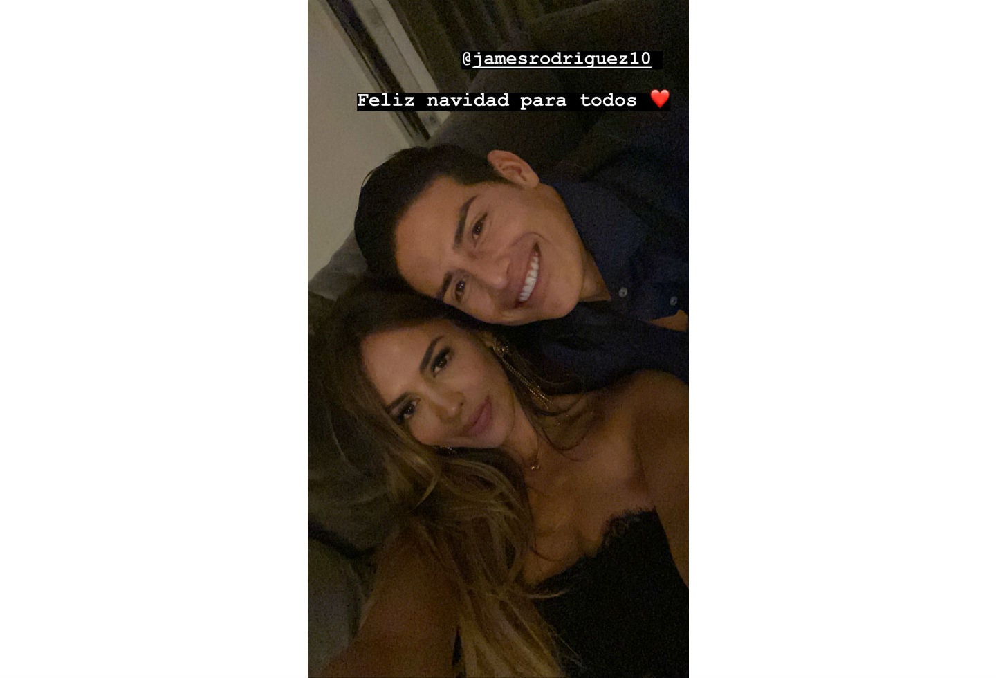 James Rodríguez y Shannon de Lima en Navidad 2019