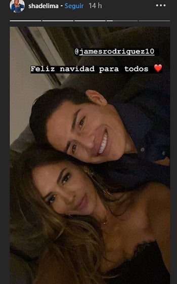 Shannon de Lima y James Rodríguez