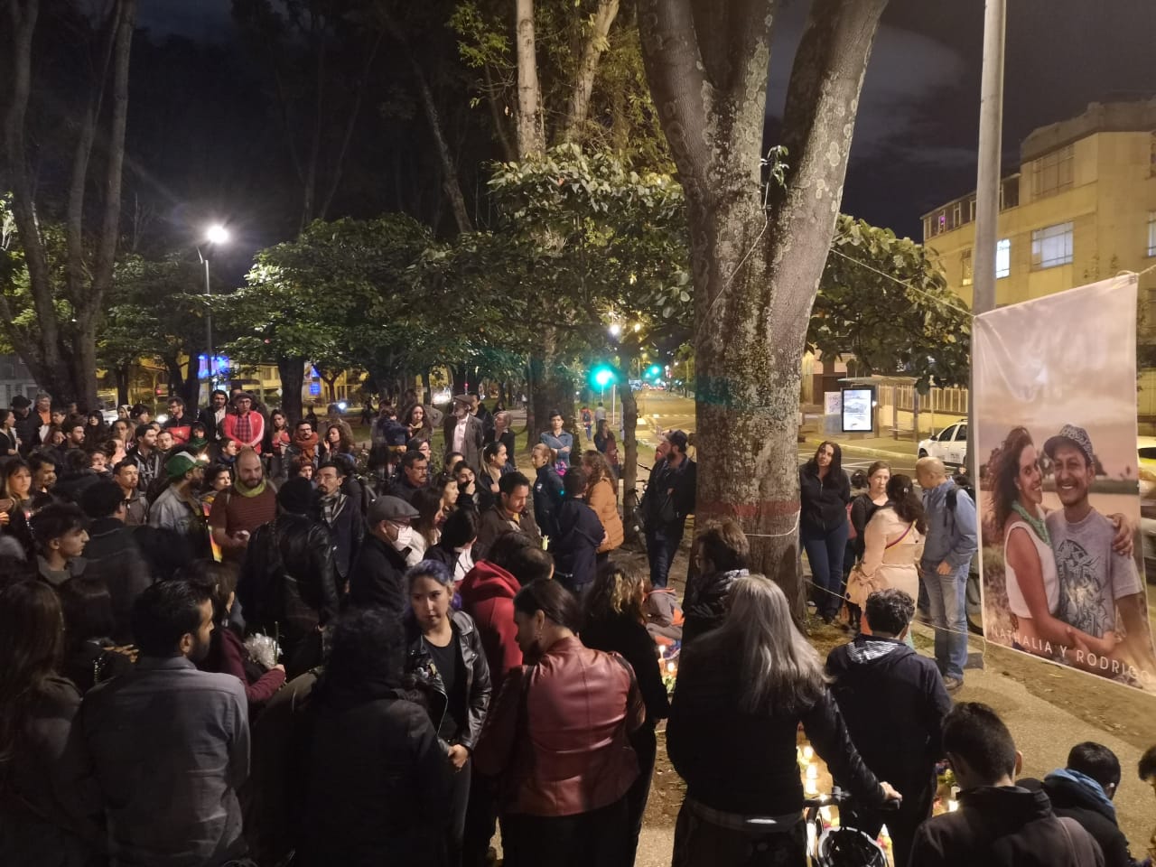 Así fue el homenaje a Nathalia Jiménez y Rodrigo Monsalve en Bogotá