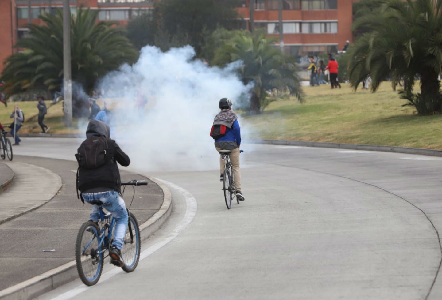 Esmad, disturbios en Banderas, Bogotá