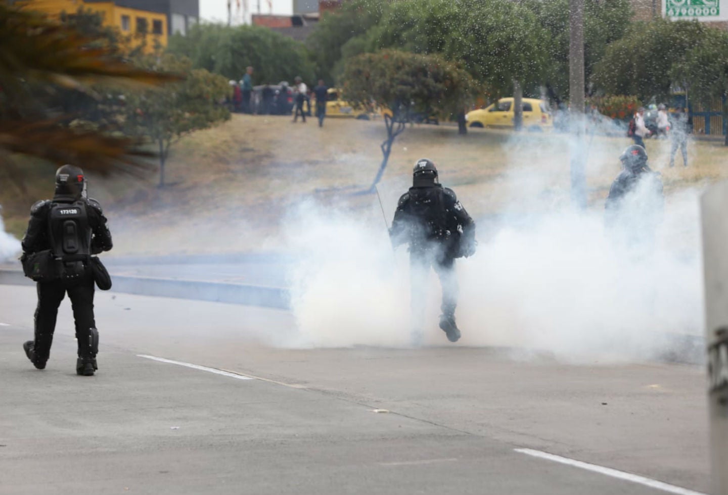 Esmad, disturbios en Banderas, Bogotá