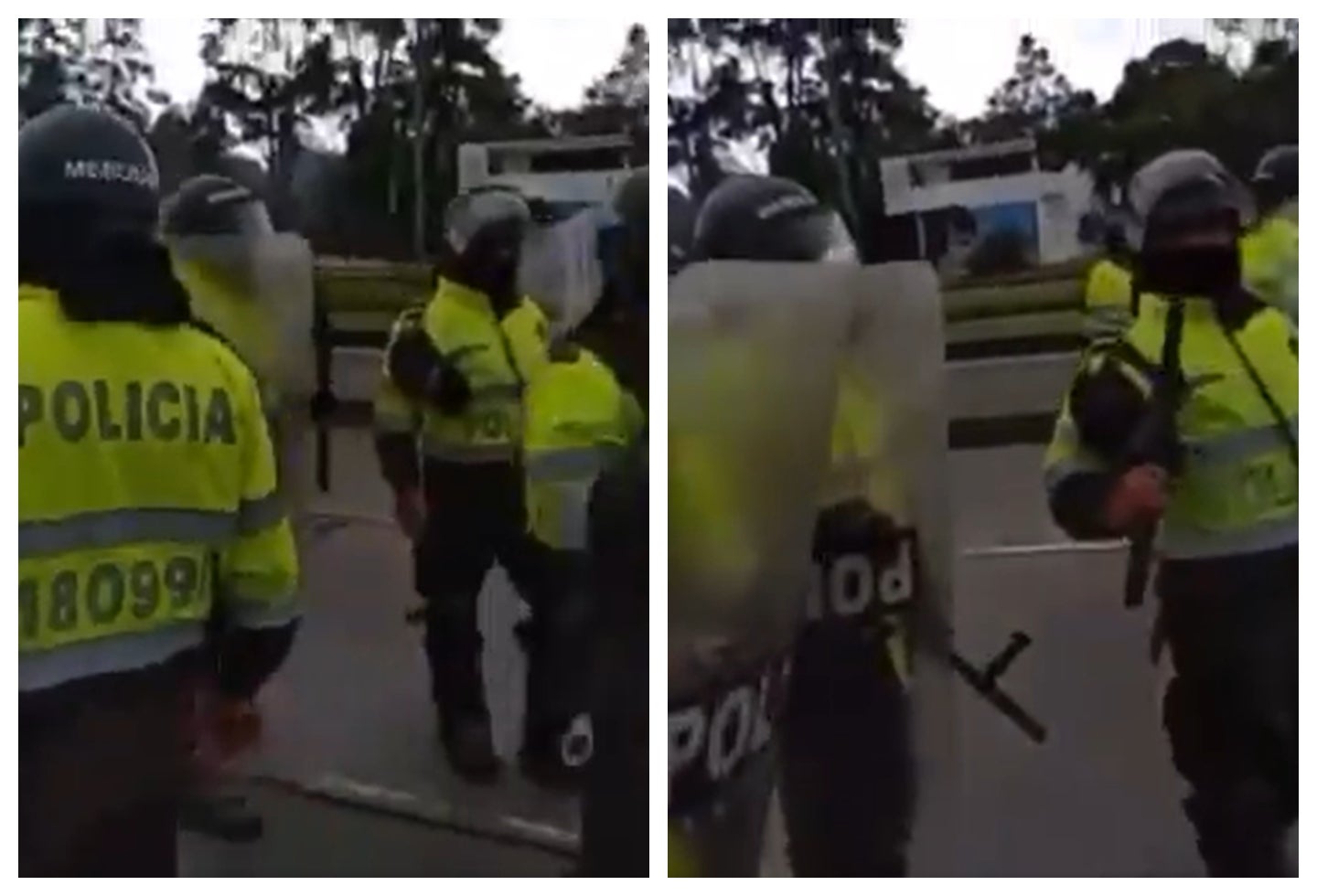 Policía en manifestaciones