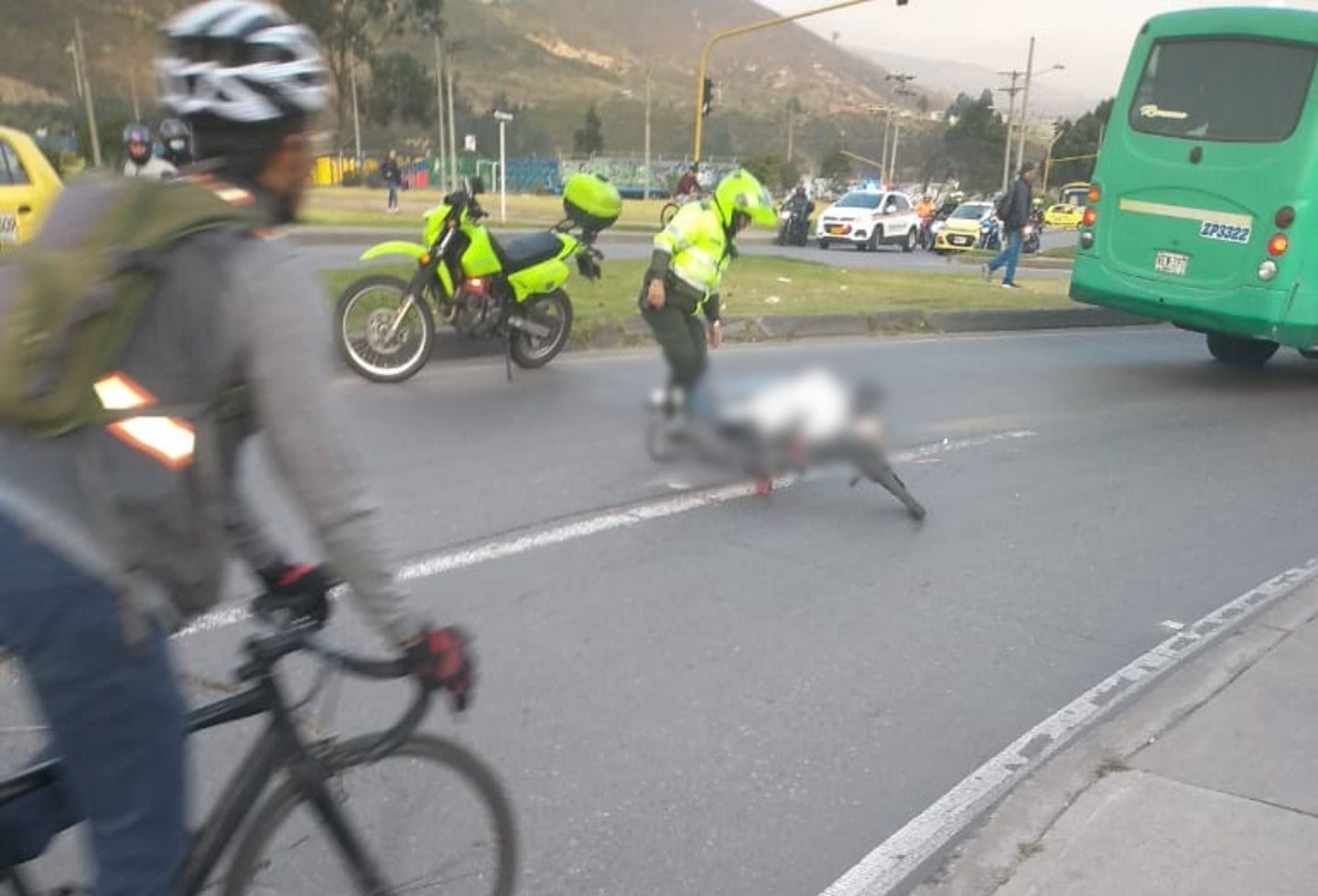 Accidente de ciclista
