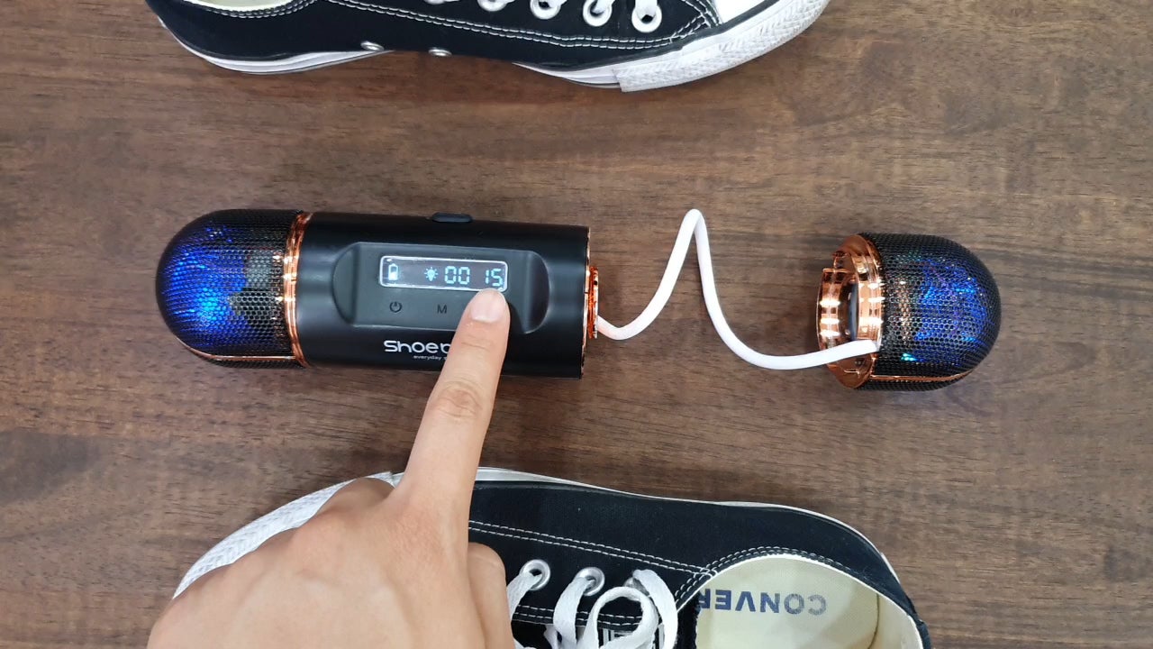 ShoeBlast tiene dos cabezales de limpieza