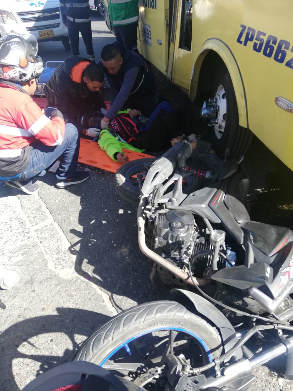 Accidente de moto