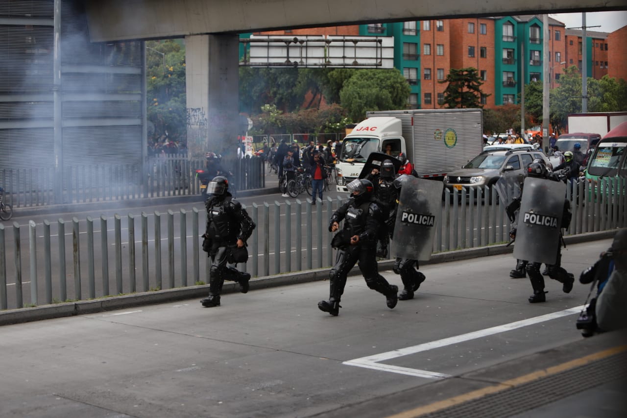 Enfrentamientos en la avenida de las Américas