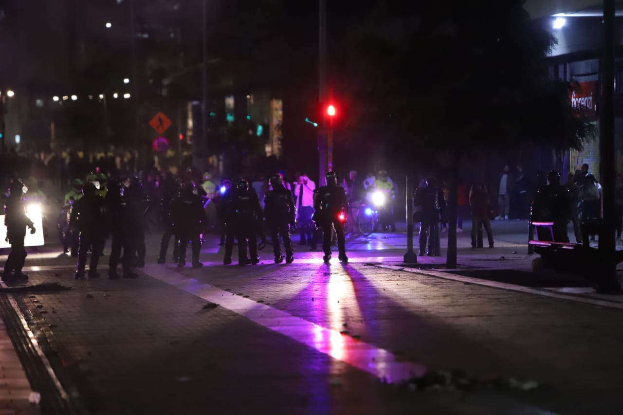 Enfrentamientos en la Plaza de Bolívar