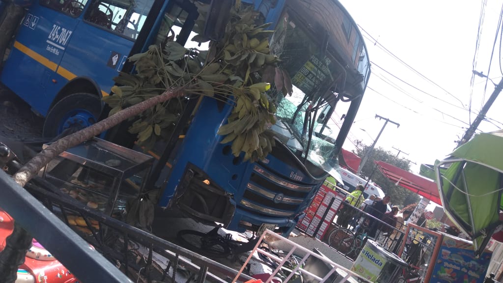 Accidente bus Sitp