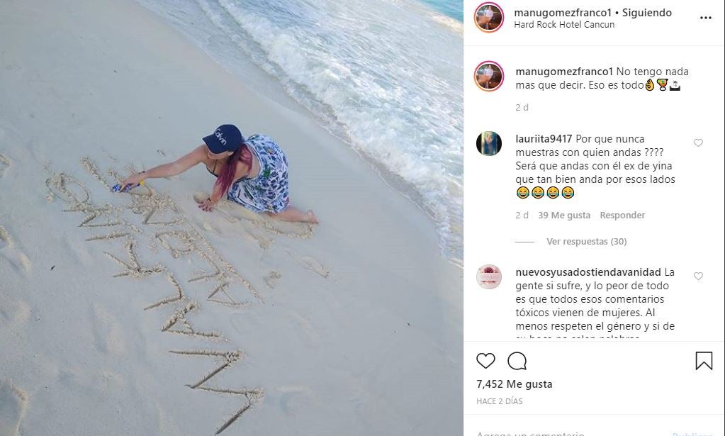 Manuela Gómez, en Cancún