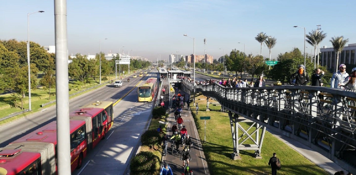 Día sin carro y sin moto en Bogotá