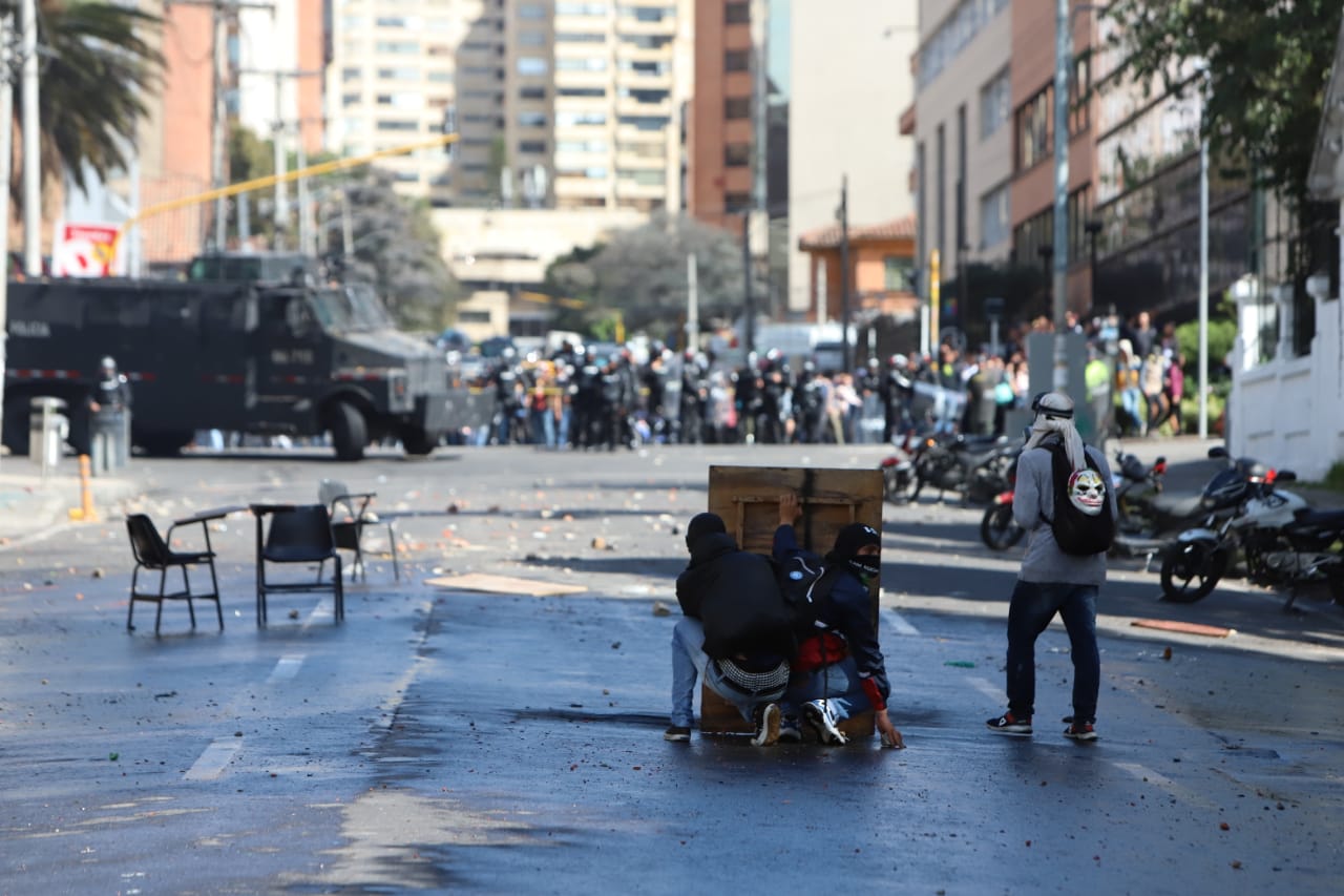 Disturbios en la Universidad Pedagógica - Febrero 13