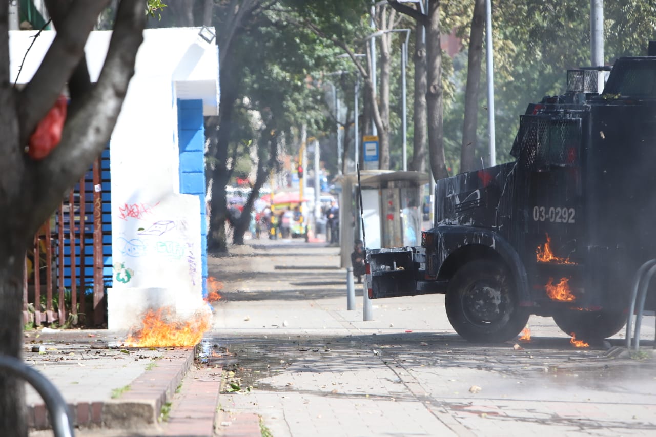 Disturbios en la Universidad Pedagógica - Febrero 13