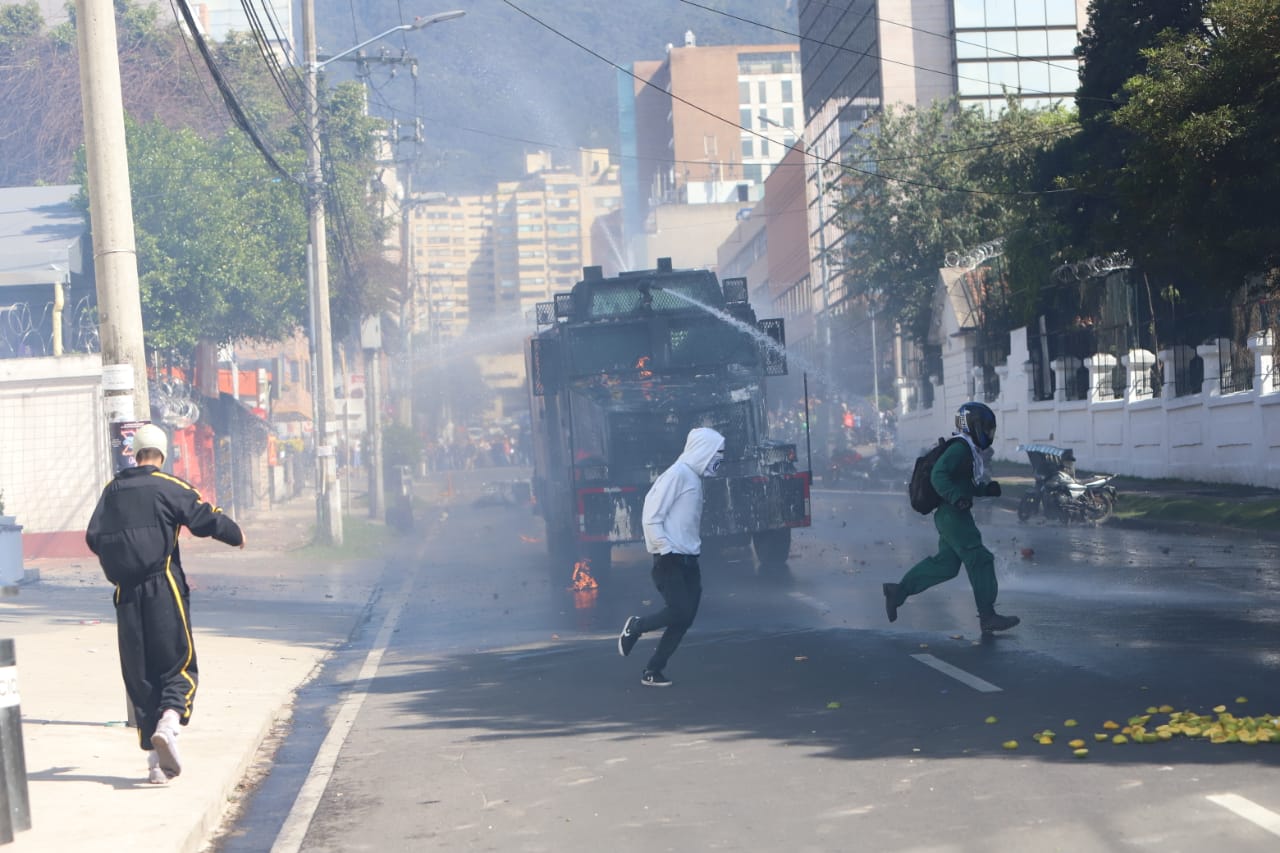 Disturbios en la Universidad Pedagógica - Febrero 13