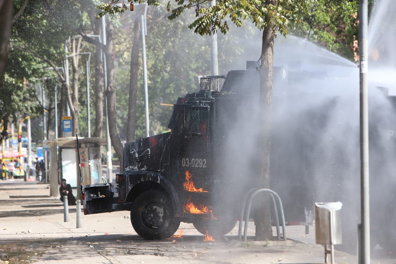 Disturbios en la Universidad Pedagógica - Febrero 13