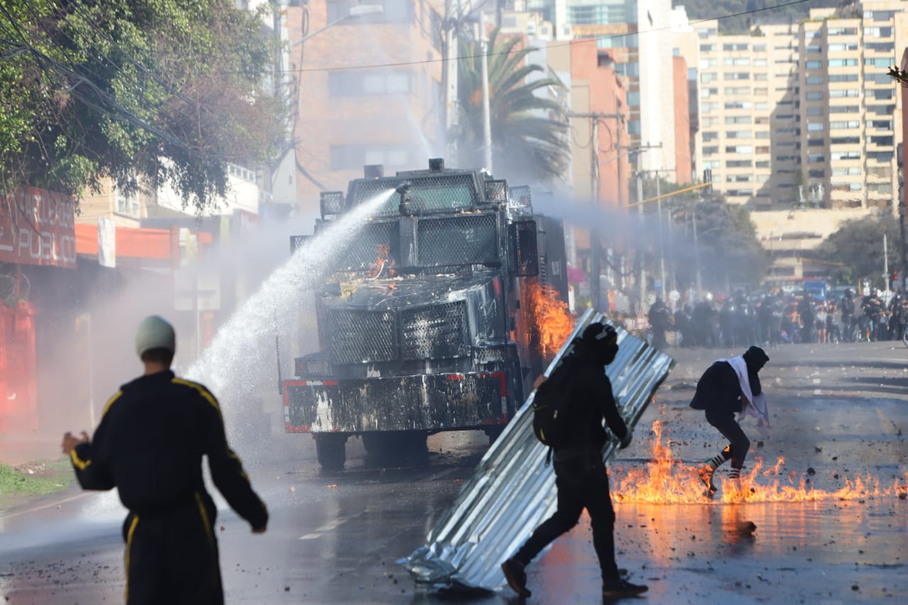 Disturbios en la Universidad Pedagógica - Febrero 13