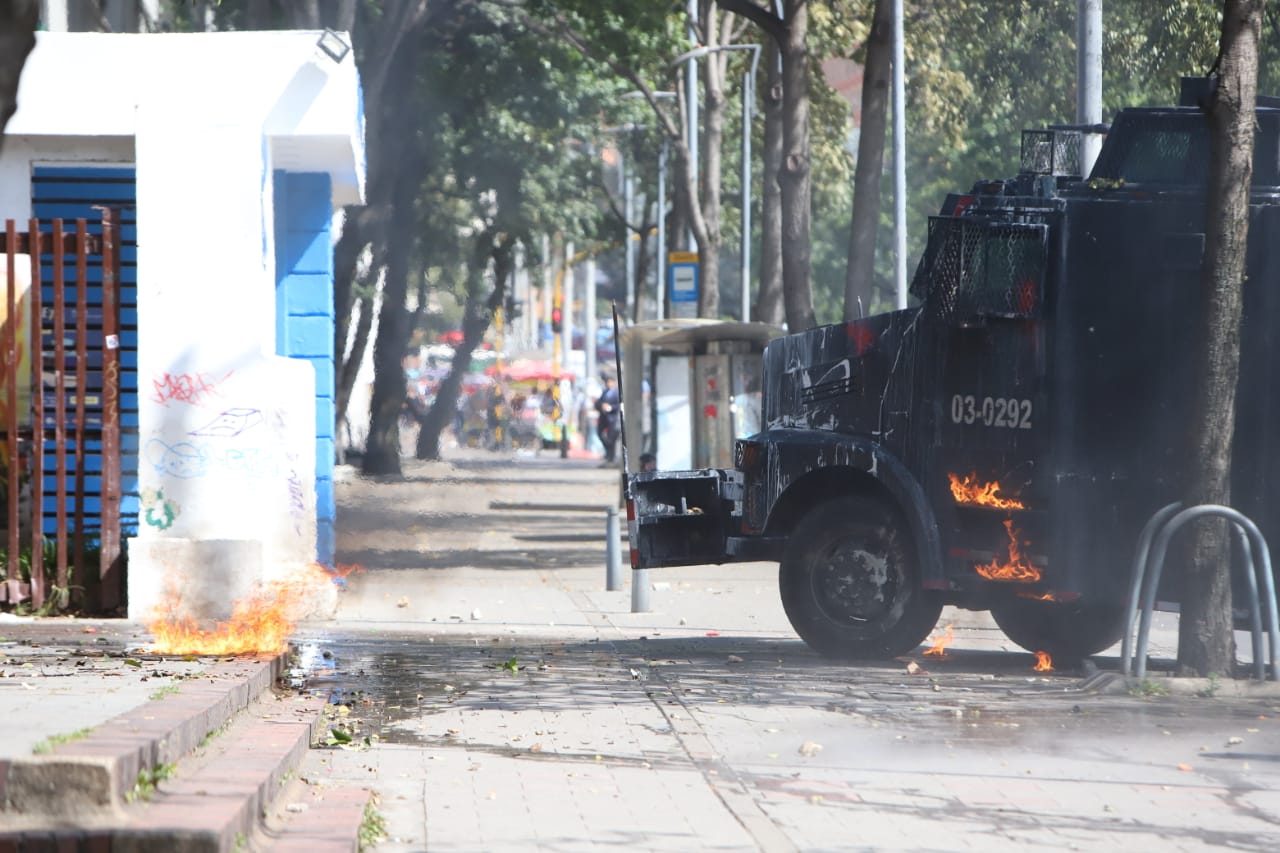 Disturbios en la Universidad Pedagógica - Febrero 13