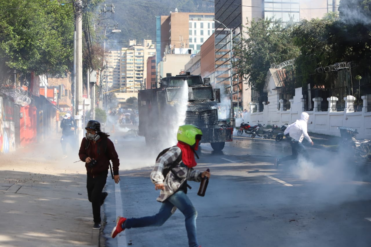 Disturbios en la Universidad Pedagógica - Febrero 13
