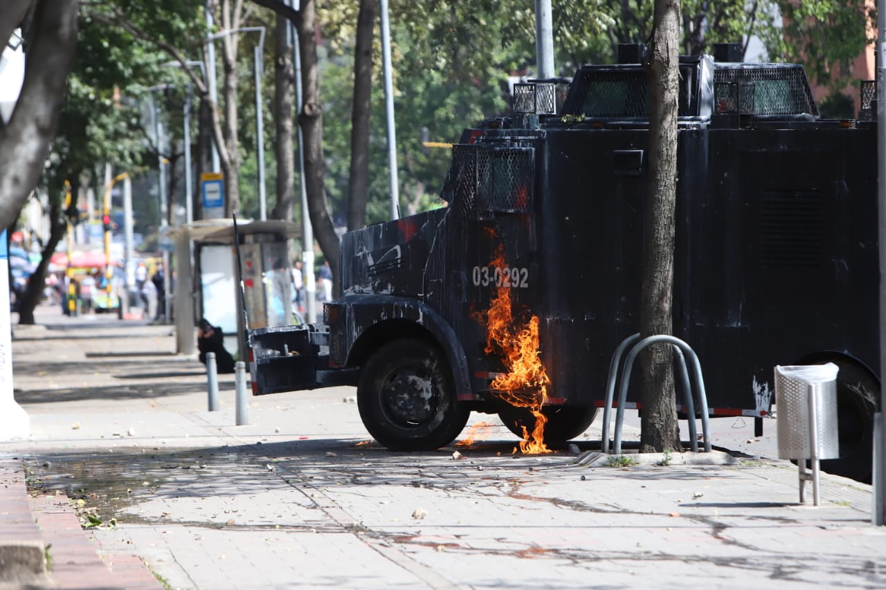 Disturbios en la Universidad Pedagógica - Febrero 13