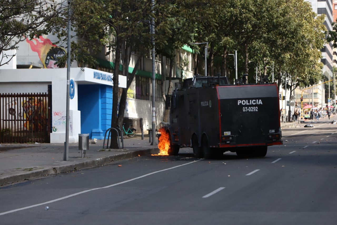 Disturbios en la Universidad Pedagógica - Febrero 13
