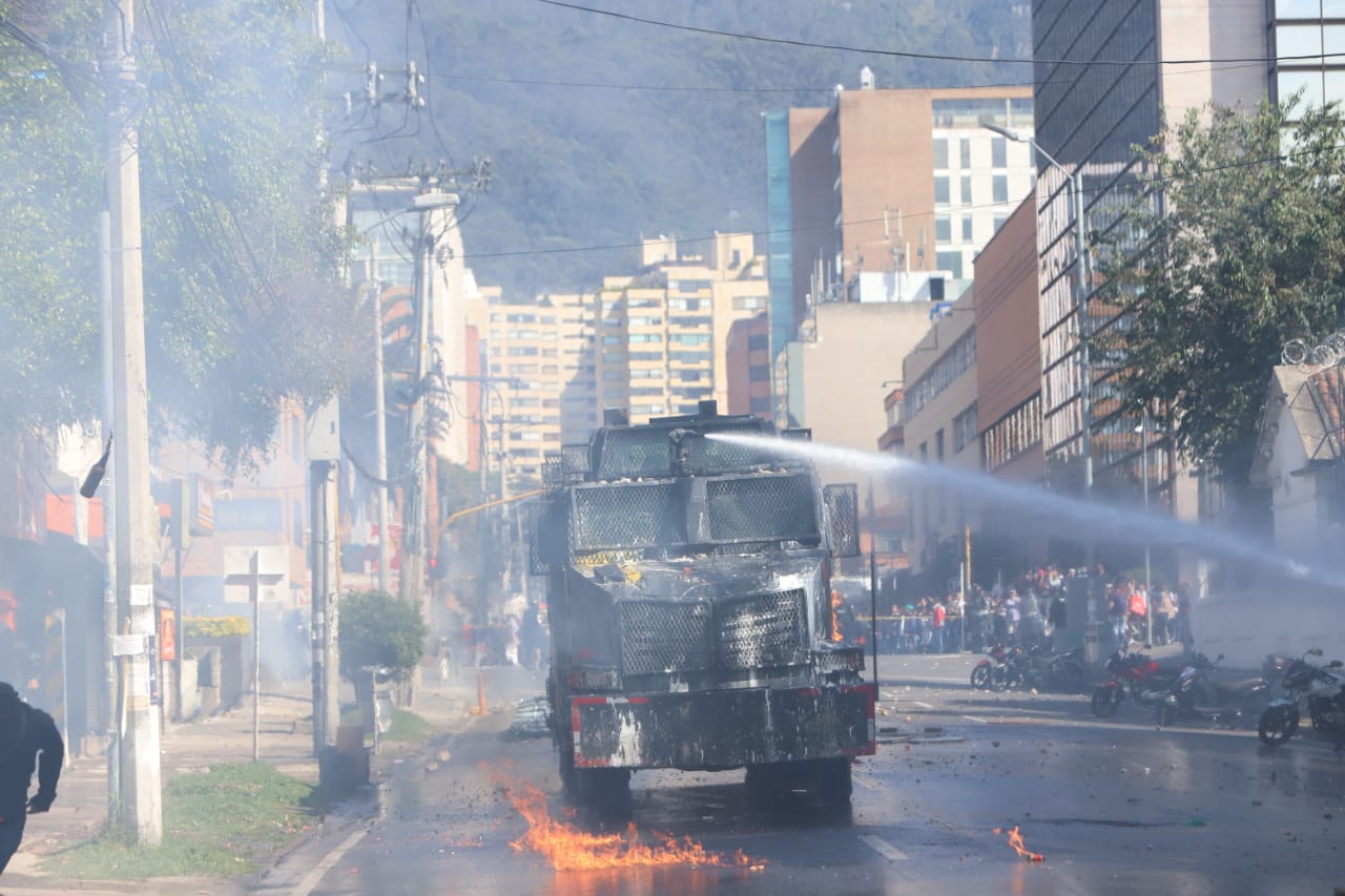 Disturbios en la Universidad Pedagógica - Febrero 13