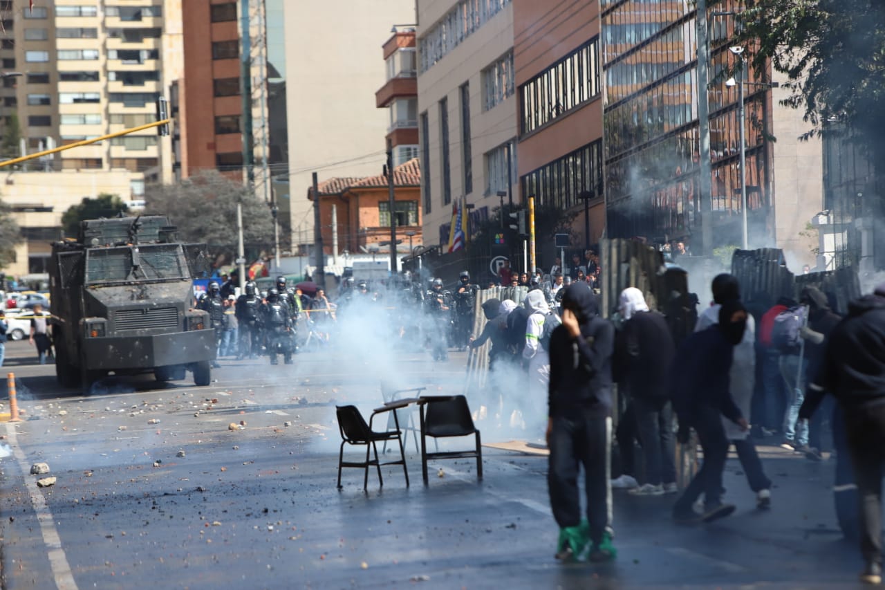 Disturbios en la Universidad Pedagógica - Febrero 13