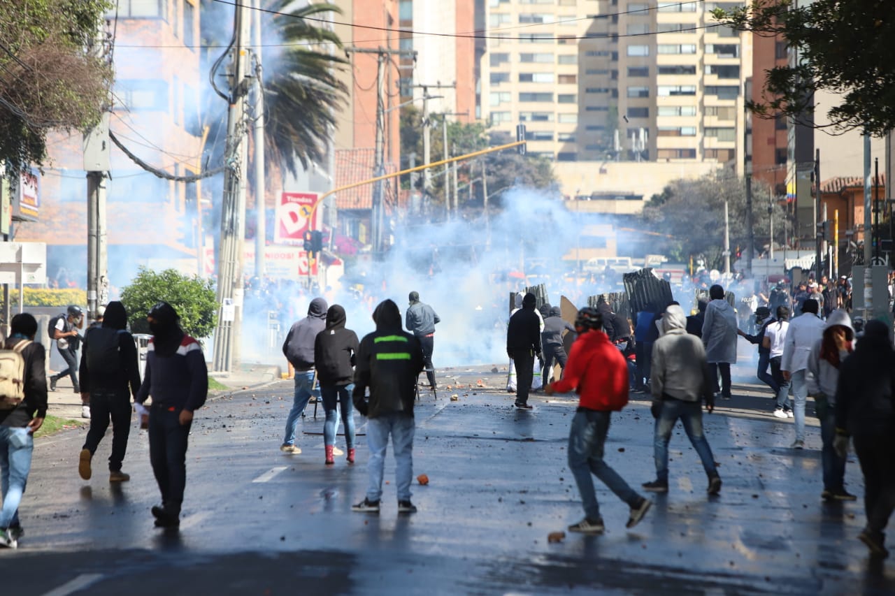 Disturbios en la Universidad Pedagógica - Febrero 13