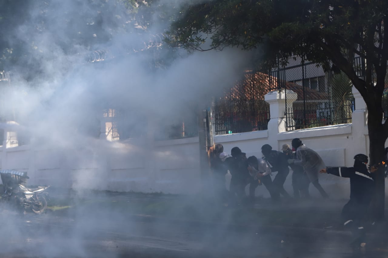 Disturbios en la Universidad Pedagógica - Febrero 13