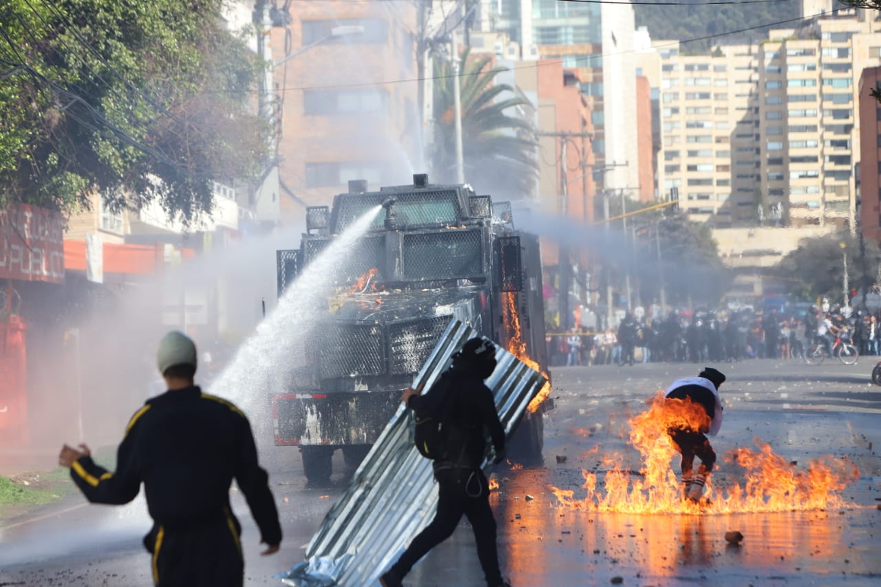 Disturbios en la Universidad Pedagógica - Febrero 13