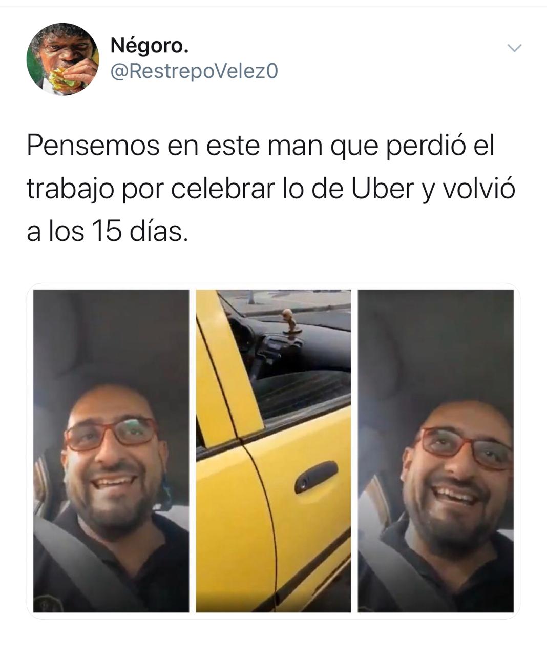 Memes por el regreso de Uber a Colombia