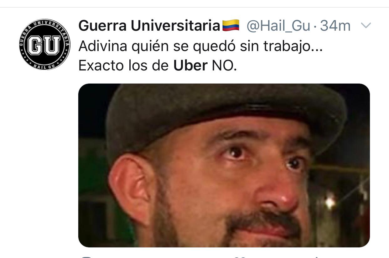 Memes por el regreso de Uber a Colombia