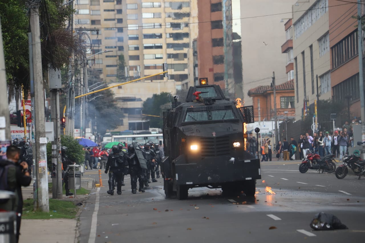 Disturbios Universidad Pedagógica - Febrero 24