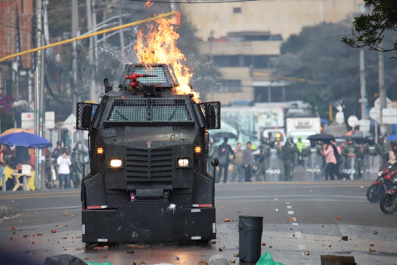 Disturbios Universidad Pedagógica - Febrero 24