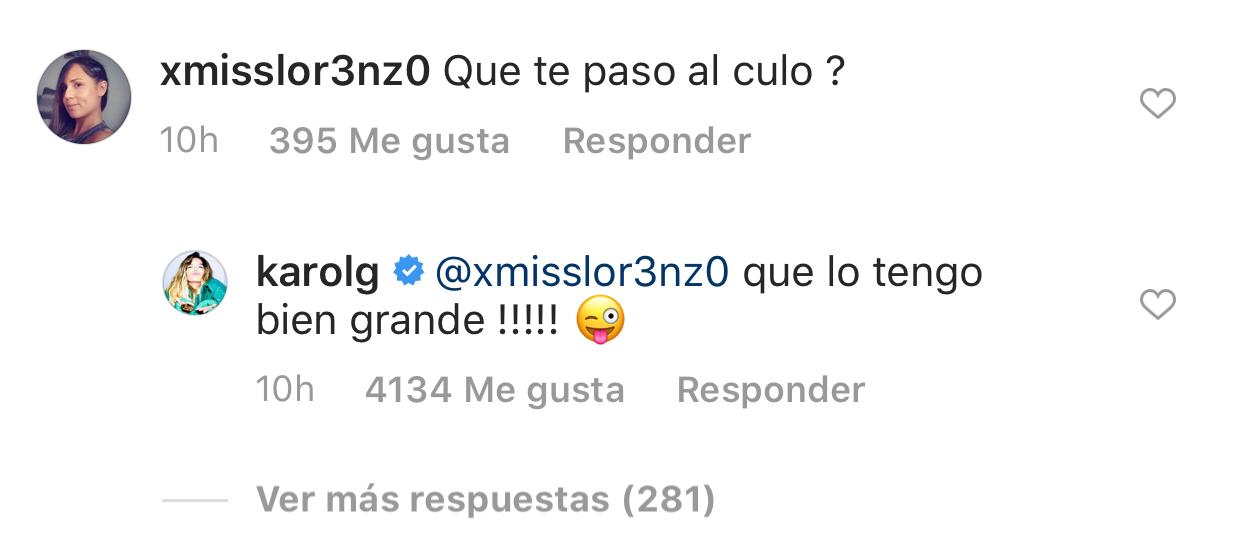 Captura de Instagram - Karol G