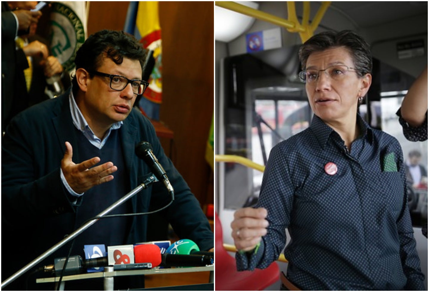 Hollman Morris y Claudia López