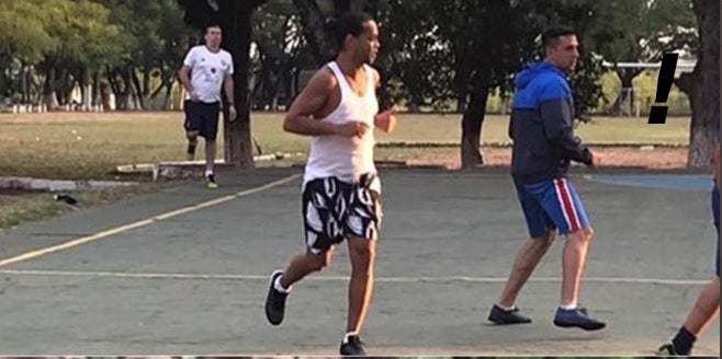 Ronaldinho en la cárcel