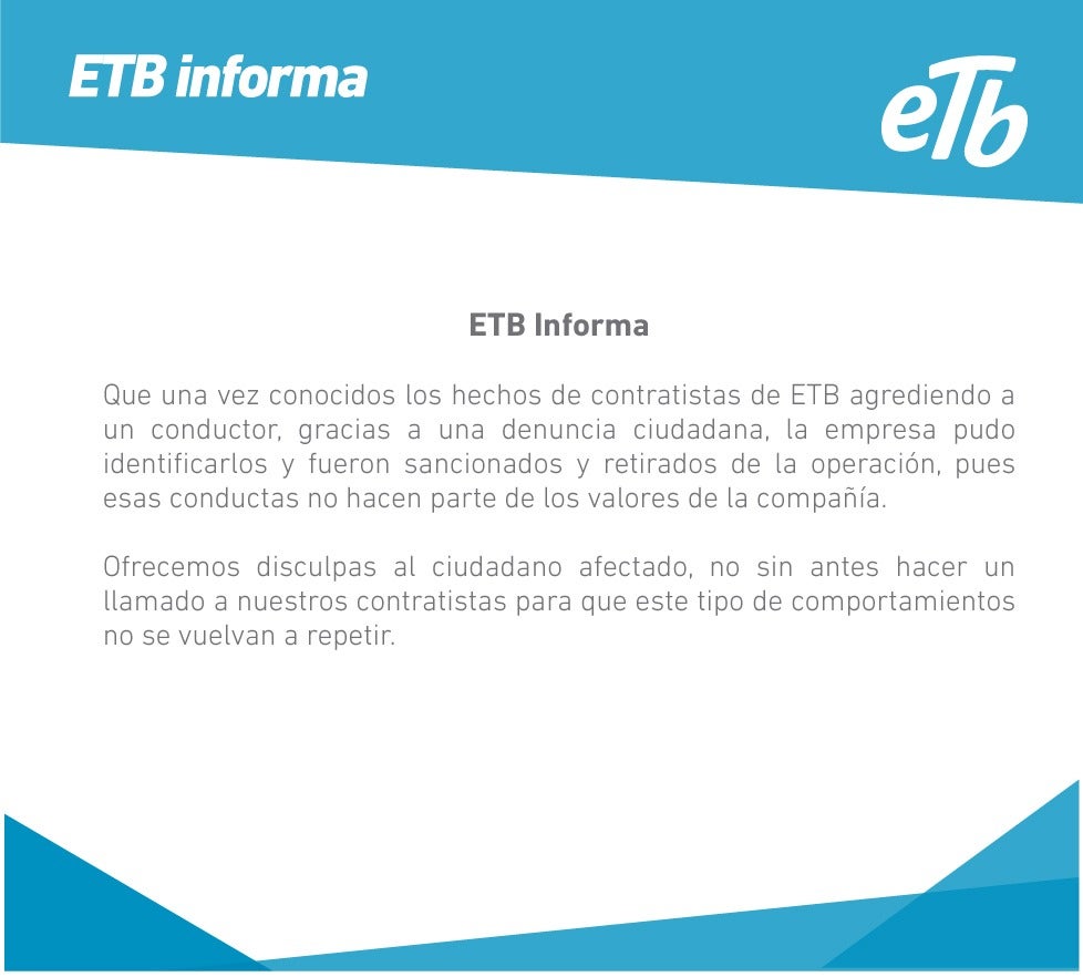 Comunicado de la ETB