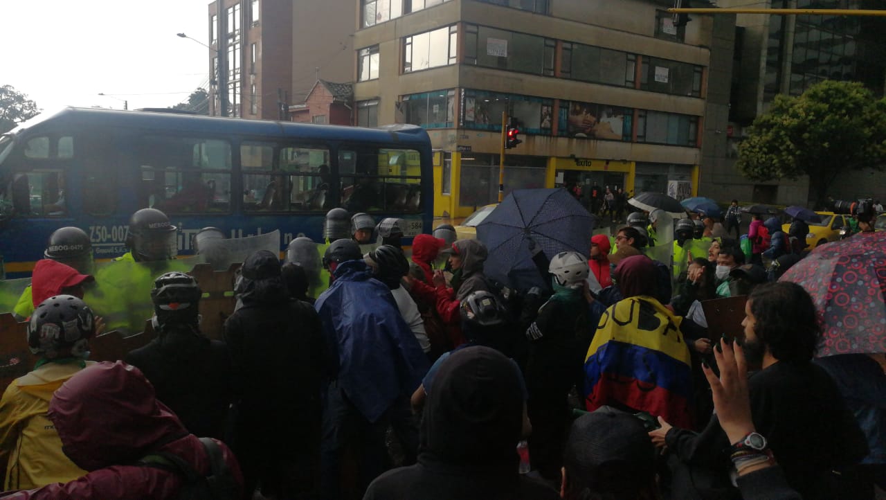 Protestas en la carrera 13