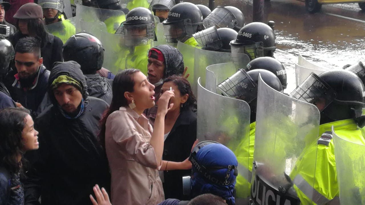 Protestas en la carrera 13